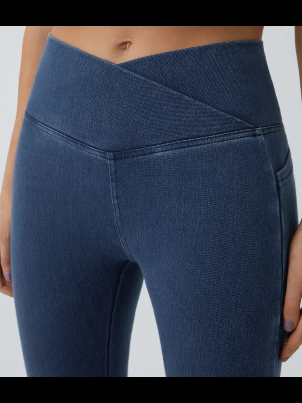 Halara Flex™ Crossover Pocket Washed Denim Work Legging - Picture 5 of 5